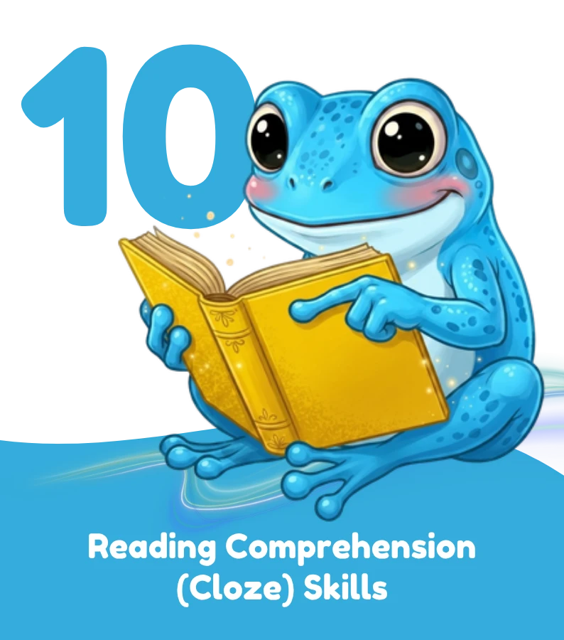 Reading Comprehension (Cloze) frog — tool 10